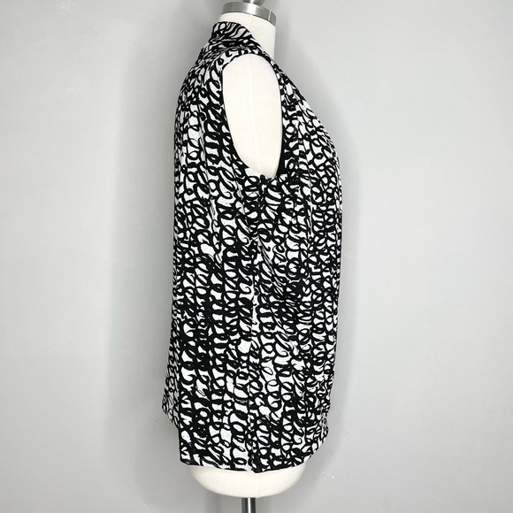 JONES NEW YORK Sleeveless Faux Wrap Blouse - Picture 4 of 6